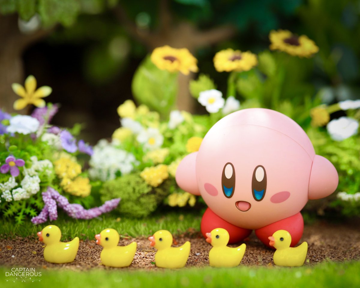 CaptDangerous64's tweet image. Kirby made some friends 🥰🐥 #kirby