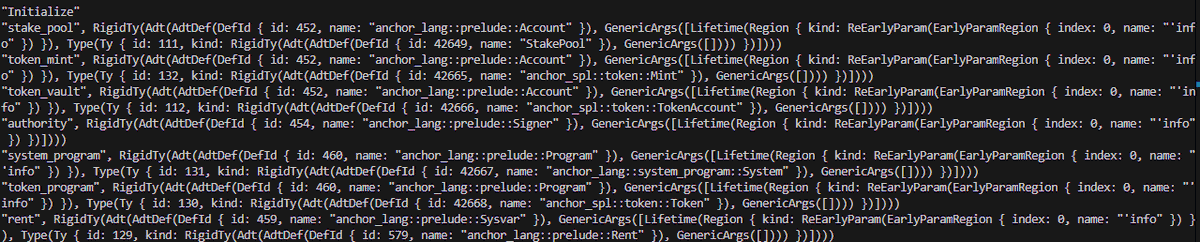 We're continuing to push forward on Solana smart contract checkers.

Today, we devised a method to extract Account Information from StableMIR, a novel intermediate representation in Rust. 
It analyzes the try_accounts function, identifies all structs implementing the Accounts