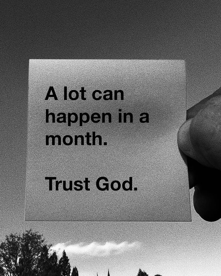 Trust God bro.