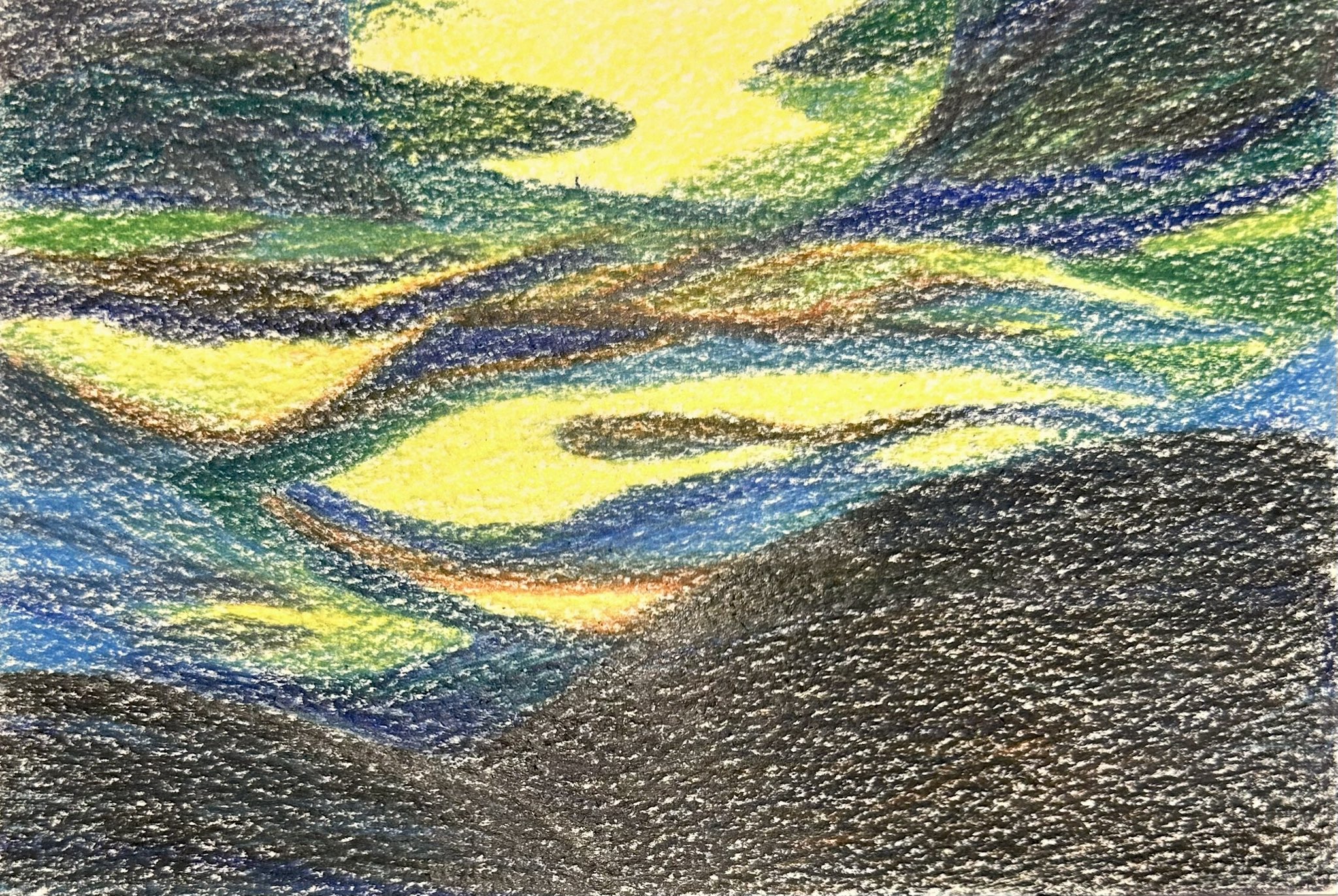抽象画です 珍しい アクリル抽象画「1868」 - アート・デザイン・音楽