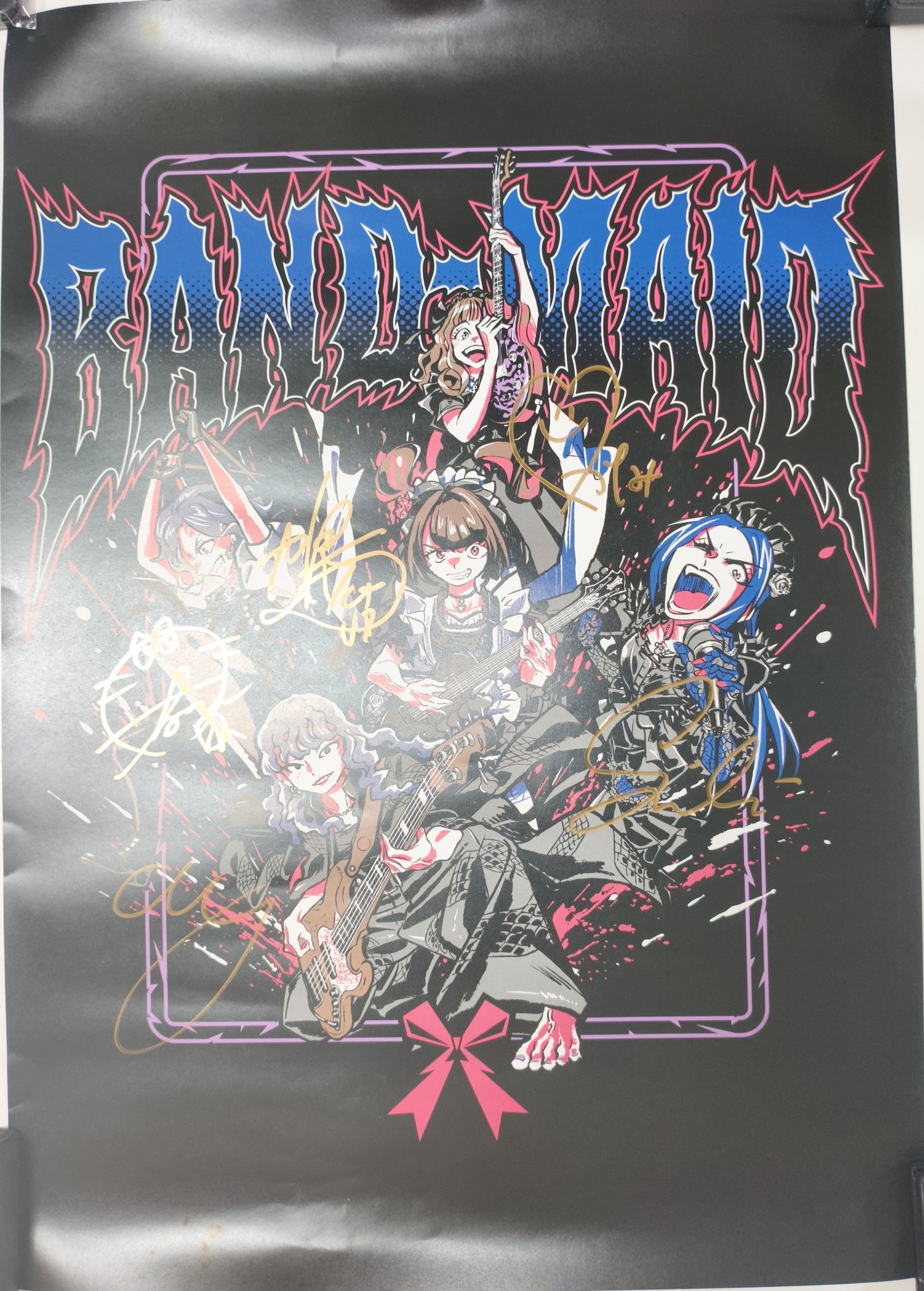 BAND-MAID 全員サイン入りポスター A2サイズ くじ当選品 HAWK-METAL on X: 