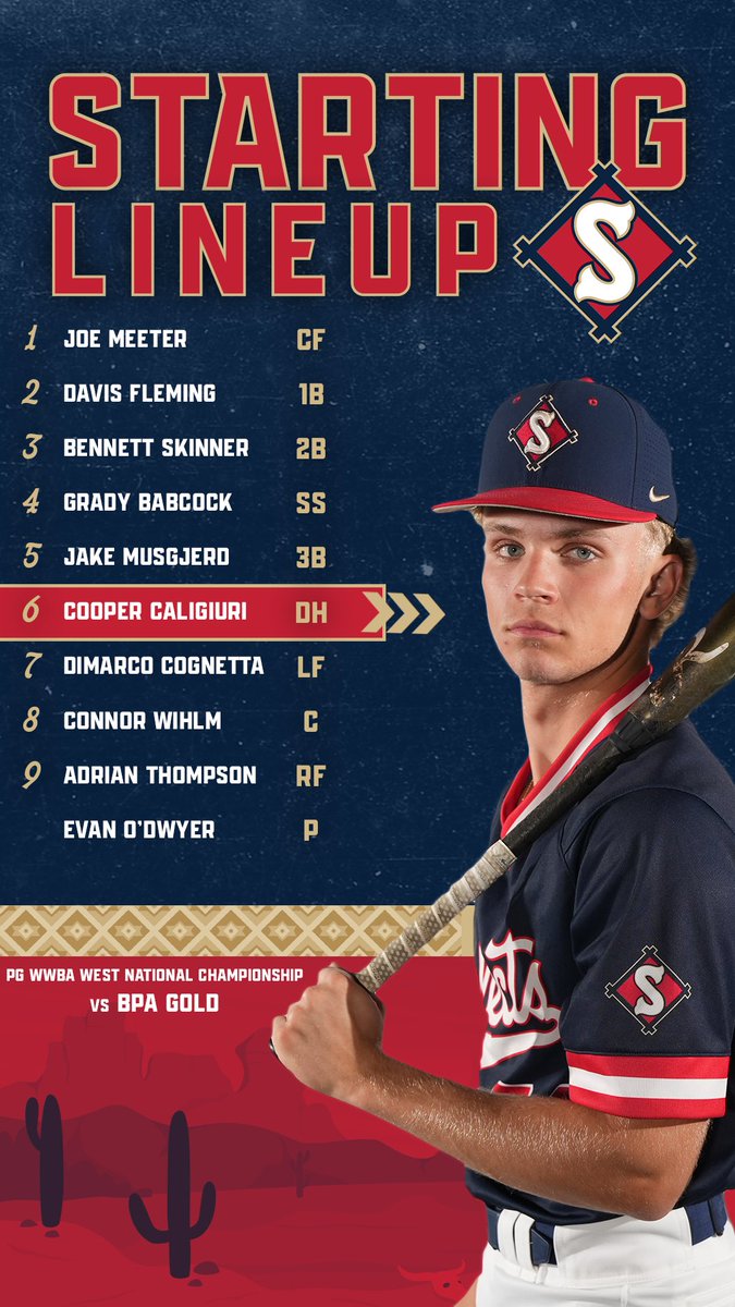 Here’s how we line up for Game 1 today! ⤵️