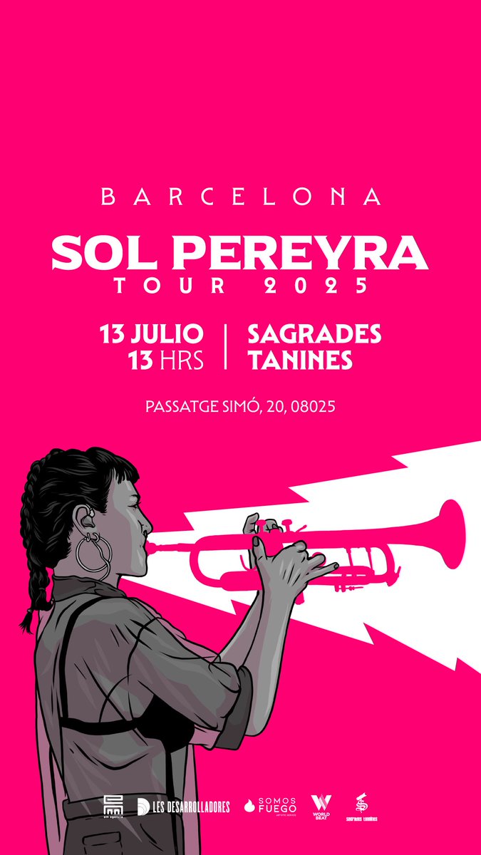 Buen día! Hoy se sale para Barcelona y mañana llegando ya se toca ! Si estás por la hermosa Cataluña nos vemos ahí!