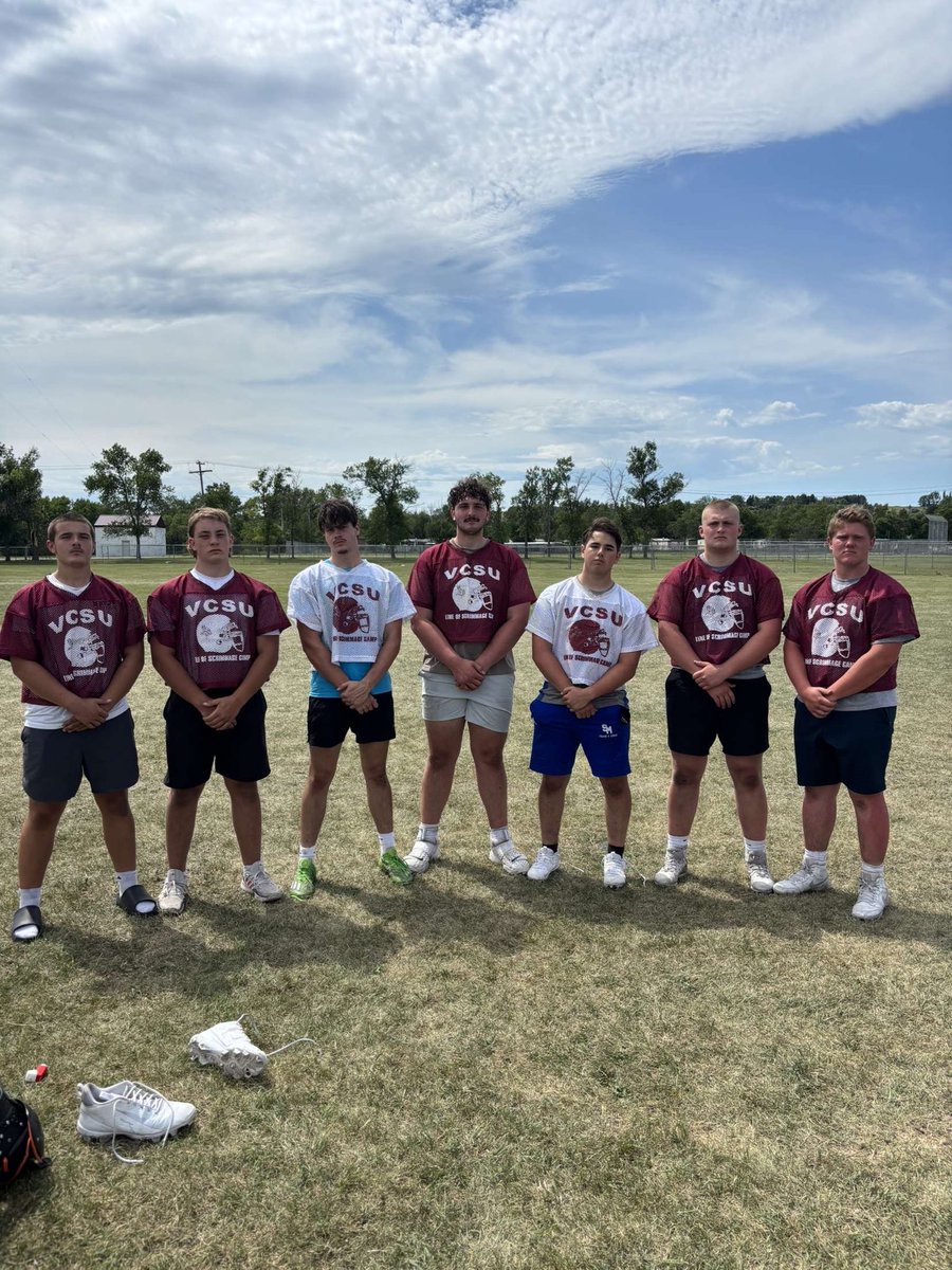 RJB7741's tweet image. I had a great time at the @VCSU_Football LOS camp. It was fun being able to work hard with my teammates before the season starts. @GreggHorner @VCSU_CoachMac