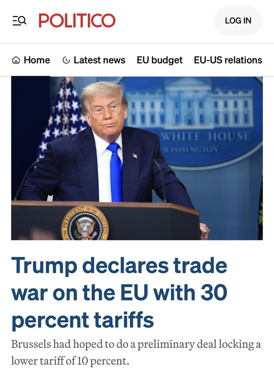 Gerbrandy's tweet image. Once again proven that giving in to Trump does not pay off. EU should still introduce the digital tax. Out of fairness.