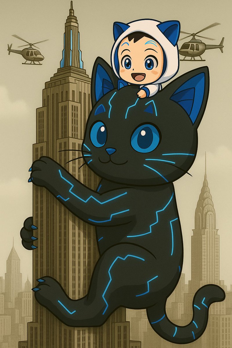 KittySpinCTO's tweet image. From alley cat to apex predator.
She’s not meowing. She’s conquering!