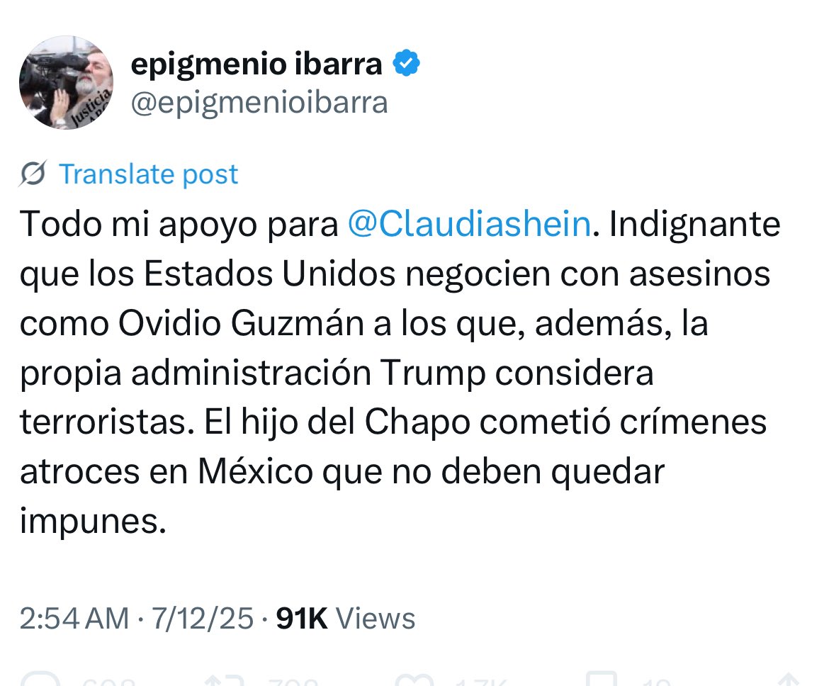 DeniseDresserG's tweet photo. Toc toc. Fue López Obrador quien negoció liberar a Ovidio Guzmán en el “Culiacanazo”. https://t.co/0T9lmMYztv