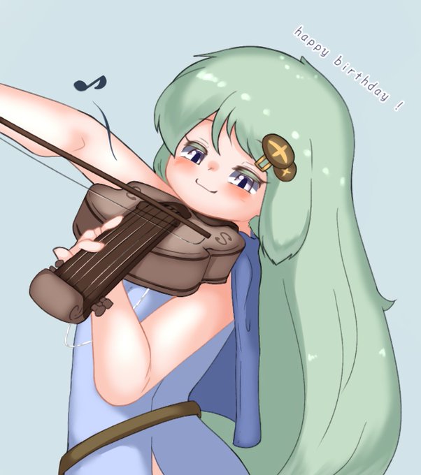 誕生日おめでとうございますの意も込めてバイオリン茸ちゃん… 