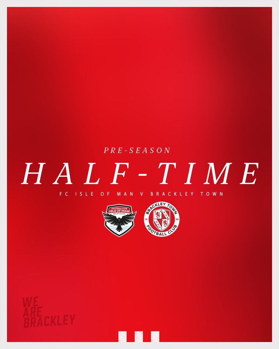 Half-time: It's all square at the break.

FC Isle of Man 0-0 Brackley Town

#WeAreBrackley 🔴⚪️