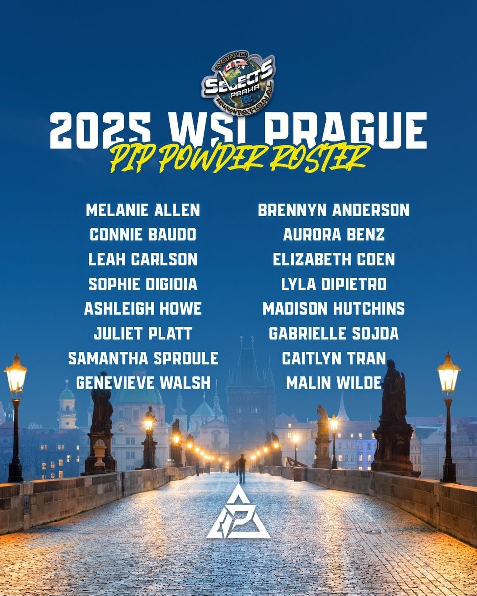 PIProspects's tweet photo. 🇨🇿✨ ROSTER DROP! ✨🇨🇿

Premier Ice Prospects is headed to the World Selects Invitational Prague — and our squads are stacked. Let’s make some noise around the globe! 🌍

#JoinThePIPs | #beaPIP⭐️

#WSIPrague #GirlsHockey #PIPOnTheWorldStage https://t.co/oLONRXI5Wr