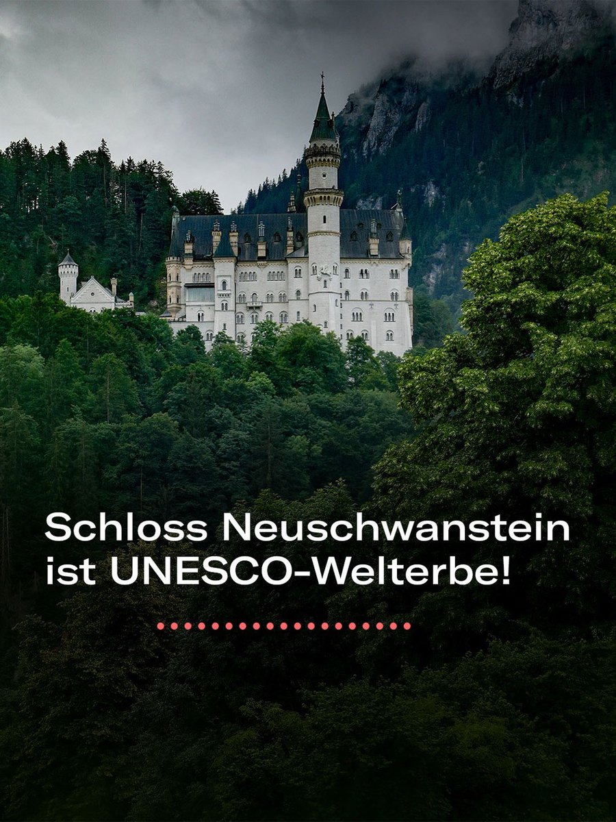 Wissenschafts- und Kunstministerium Bayern (@stmwk_bayern) on Twitter photo Die bayerischen Königsschlösser sind nun offiziell <a href="/UNESCO/">UNESCO 🏛️ #Education #Sciences #Culture 🇺🇳</a> Welterbe! 🏰🎉 2023 hatte Bayern den Welterbeantrag dazu eingereicht. Dieser umfasste neben #SchlossNeuschwanstein auch die anderen Königsschlösser von Ludwig II.: #Linderhof, #Herrenchiemsee und #Schachen. Die bayerischen Königsschlösser sind nun offiziell <a href="/UNESCO/">UNESCO 🏛️ #Education #Sciences #Culture 🇺🇳</a> Welterbe! 🏰🎉 2023 hatte Bayern den Welterbeantrag dazu eingereicht. Dieser umfasste neben #SchlossNeuschwanstein auch die anderen Königsschlösser von Ludwig II.: #Linderhof, #Herrenchiemsee und #Schachen.