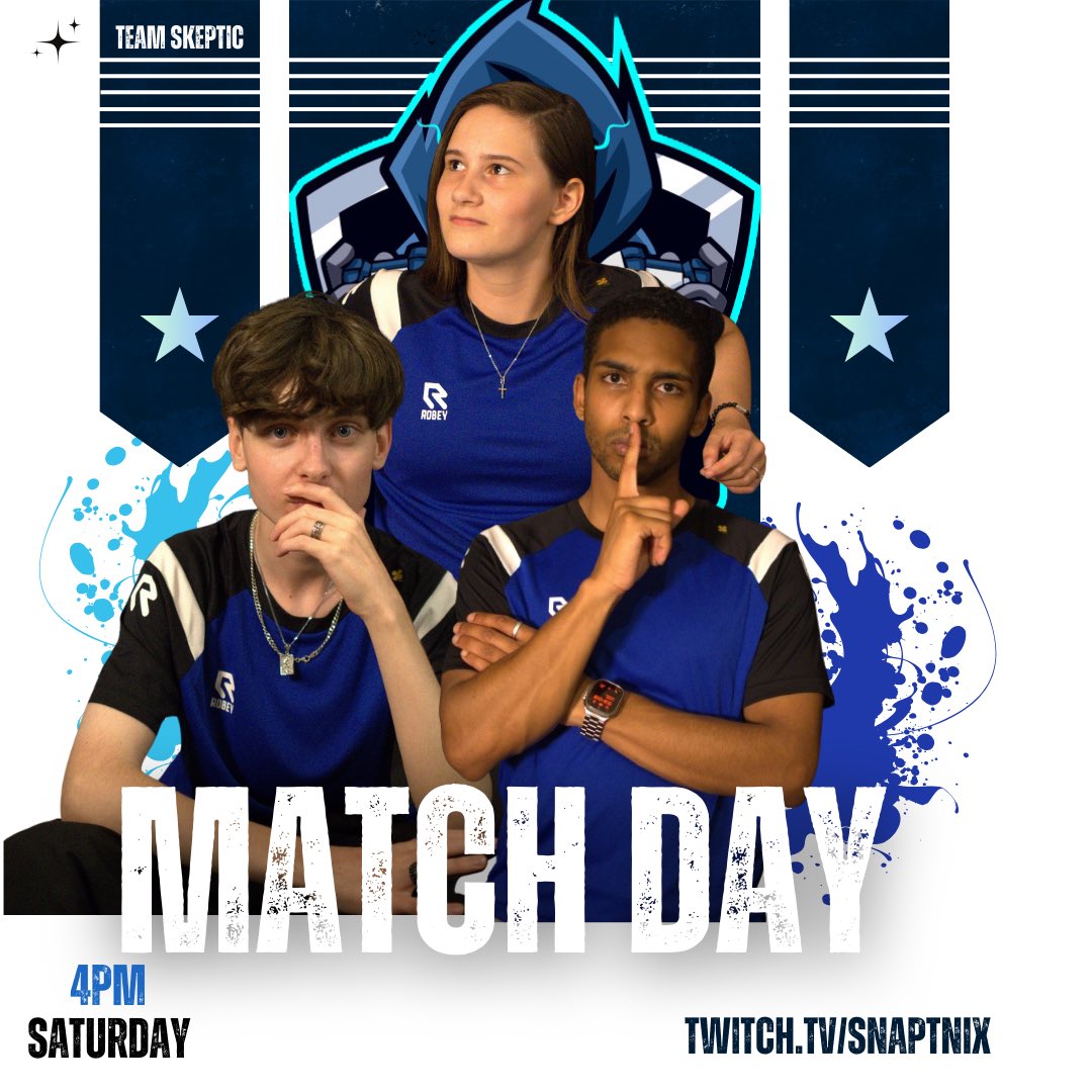 TeamSkepticGG's tweet image. The team is playing in the @RedirectGG monthly! Go and support! 💙🖤
🔗 twitch.tv/snaptnix