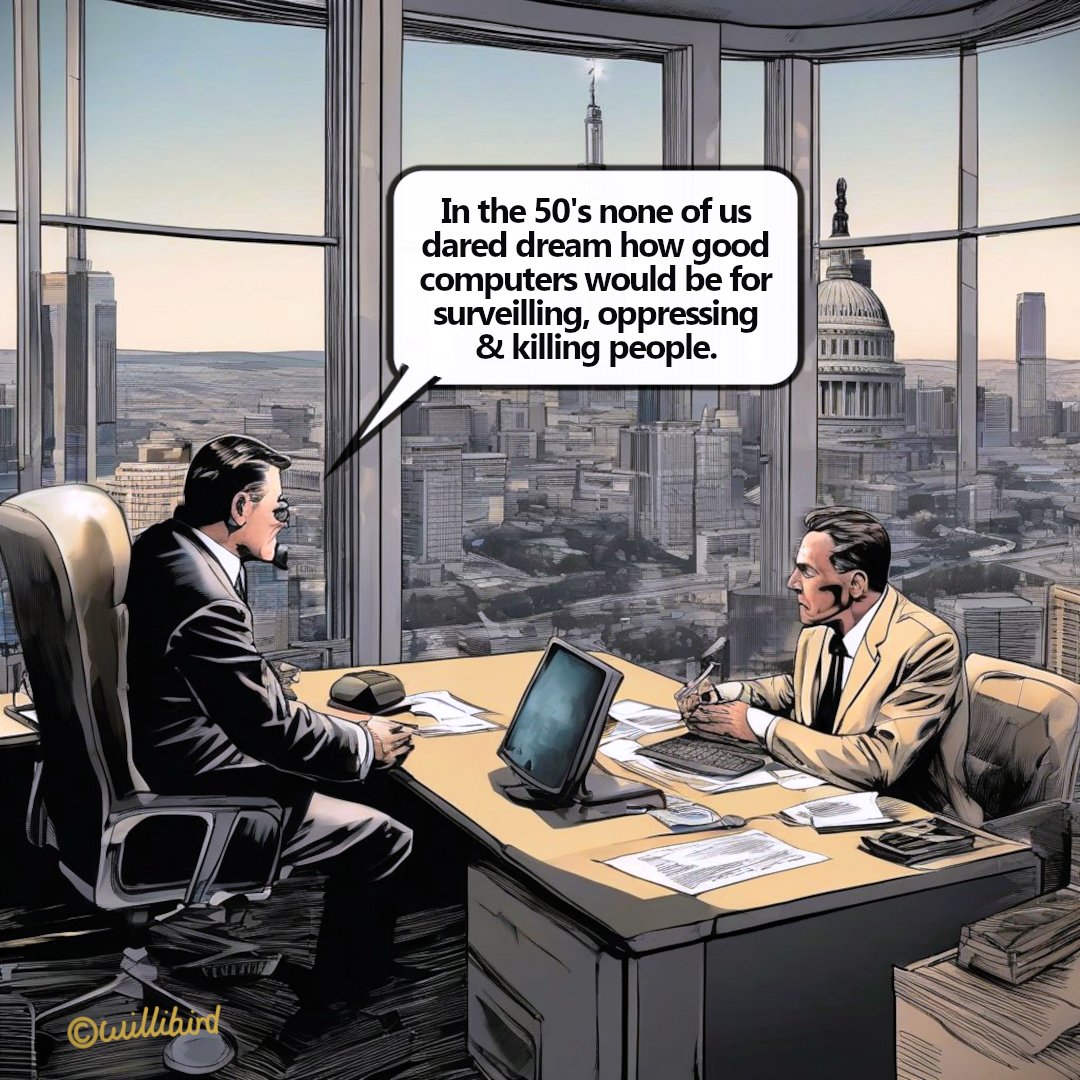 willibird123's tweet photo. Death by #willibird
...Lavender (Ai)
#LavenderAi

#video Killing machines 
https://t.co/p7kj5y03TQ
@ragwhosauce 

#BabylonBee #PrivateEye
#USPolitics endemic #Corruption
#Cartoons #AiArt 
#satire #memes #comedy https://t.co/hCl2zFcZMm