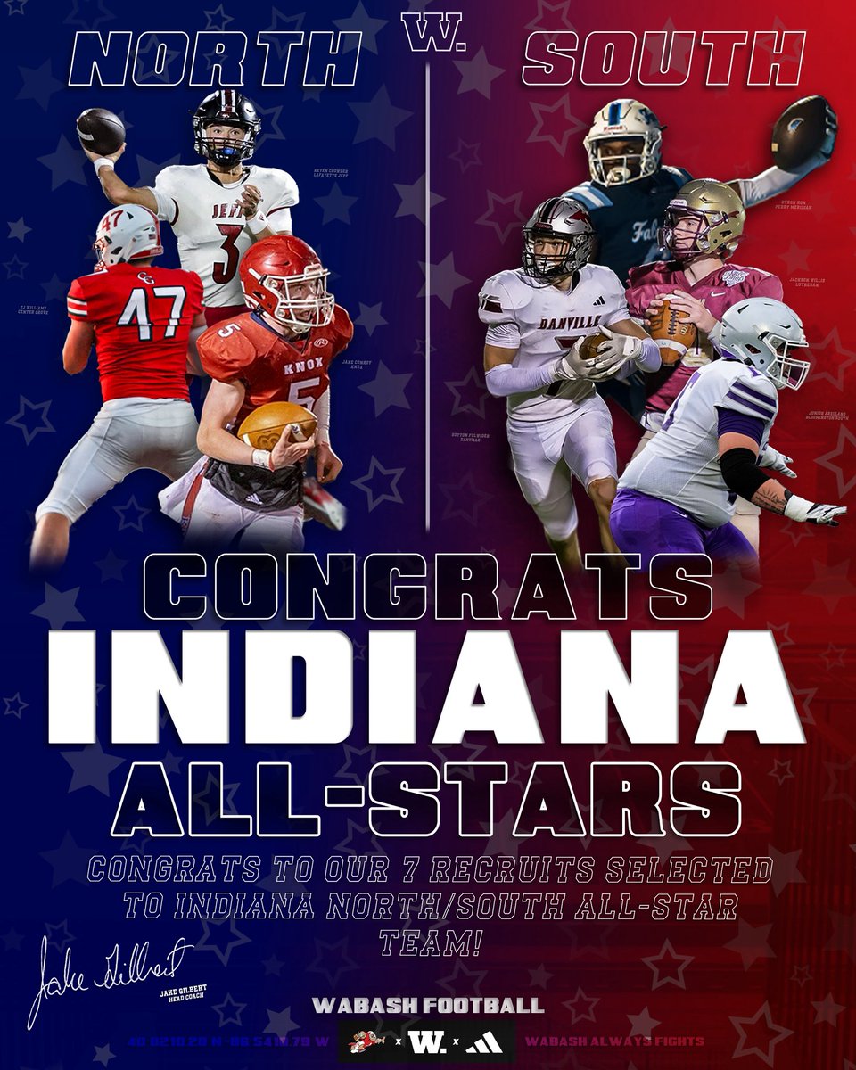 Congratulations to all of our recruits who played in the 2025 Indiana North/South All Star Game last night! 

#WAF