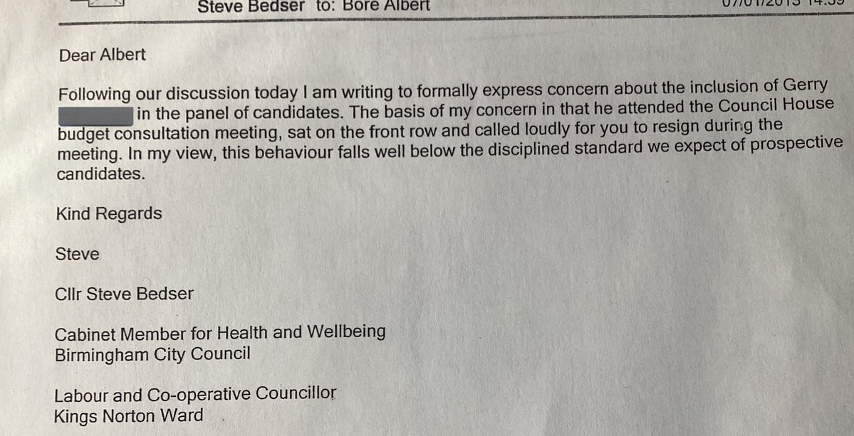 Sometimes I feel so proud to have stood up to Birmingham Labour, having seen years ago that they would bankrupt Birmingham.
Bedser, Bore &amp; Cotton, took three of them to have a go at me but I’m still standing.
<a href="/eldiablo0786/">El Diablo</a> <a href="/SeeAychFourCH4/">Dora Rd Resident</a>