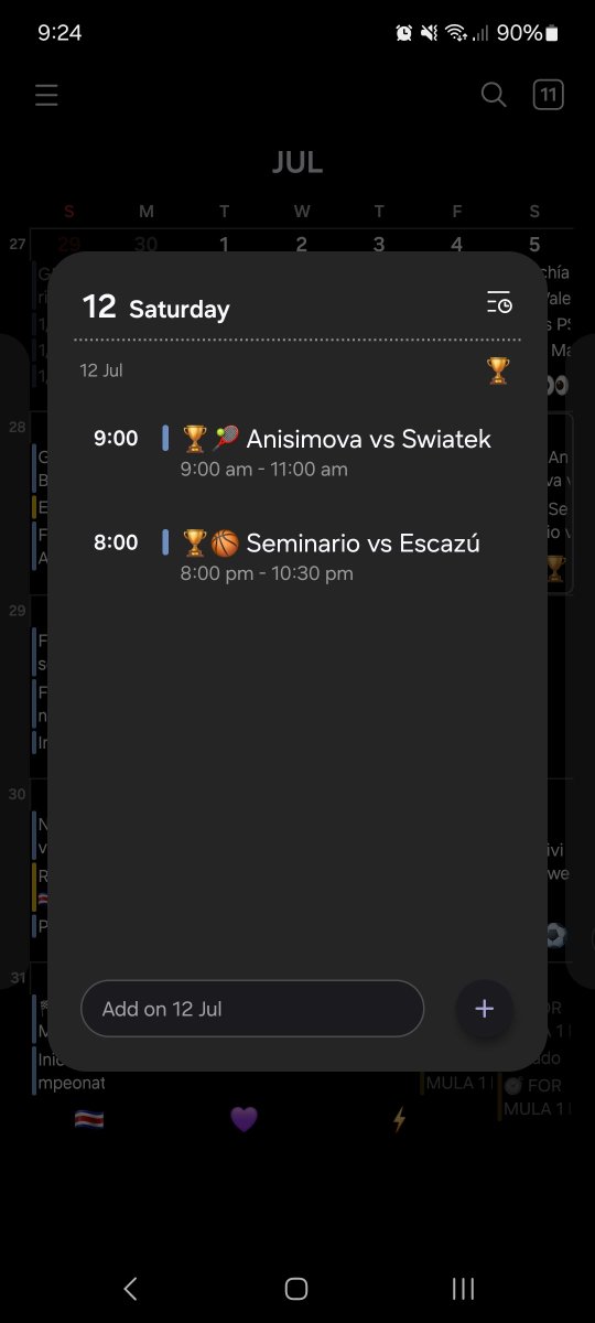 Gouki_CR's tweet image. La Agenda 📝 para hoy 👇🏽👀

Cc: @jomugil @andresf1984 

#Wimbledon I #FinalCR 🏆🏀🇨🇷