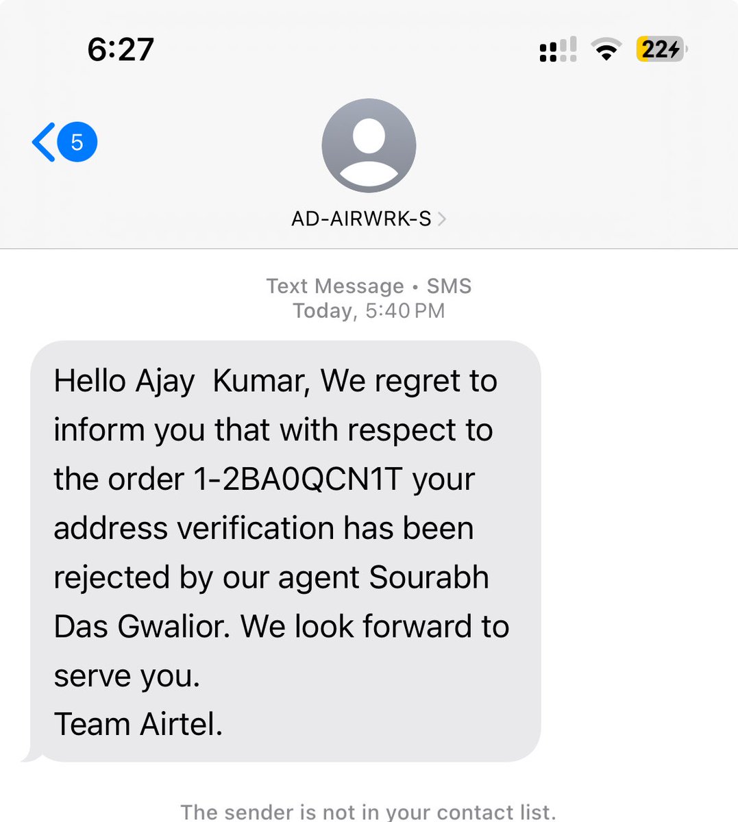guleriakaka's tweet photo. @airtelindia @Airtel_Presence @bhartiairtelfdn @airtelindia I requested for ownership transfer from my company name to my name of mobile number 9552517485 .it take around 2.5 hrsto complete this process -airtel bureaucracy. strange think address Varification rejected without visi https://t.co/jQjiEt5e1P