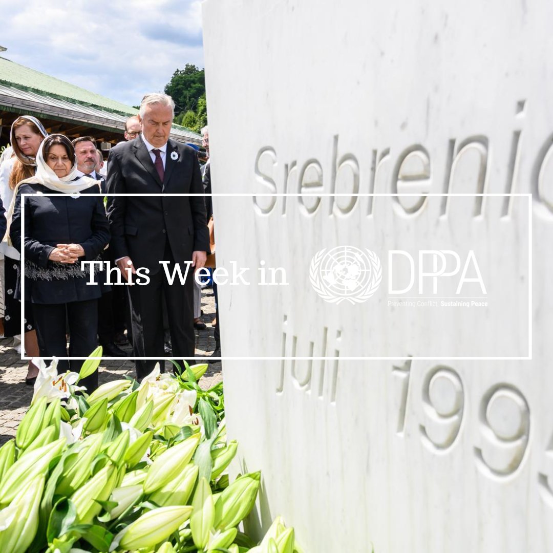 UN Political and Peacebuilding Affairs (@undppa) on Twitter photo “This Week in DPPA”: <a href="/DicarloRosemary/">Rosemary A. DiCarlo</a> visits Bosnia and Herzegovina for #Srebrenica30; Security Council discusses #Yemen; <a href="/UNPeacebuilding/">United Nations Peacebuilding</a> Fund holds Strategic Dialogue; communities in Cauca & Antioquia advance reconciliation in #Colombia—and more: dppa.un.org/en/week-dppa-4… “This Week in DPPA”: <a href="/DicarloRosemary/">Rosemary A. DiCarlo</a> visits Bosnia and Herzegovina for #Srebrenica30; Security Council discusses #Yemen; <a href="/UNPeacebuilding/">United Nations Peacebuilding</a> Fund holds Strategic Dialogue; communities in Cauca & Antioquia advance reconciliation in #Colombia—and more: dppa.un.org/en/week-dppa-4…