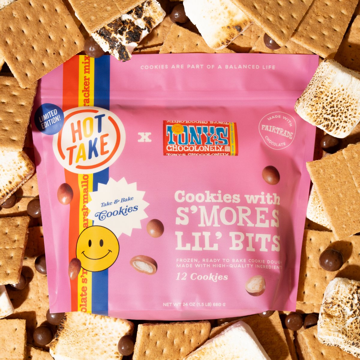 Tony's Chocolonely has partnered with Hot Take Dough, the artisanal cookie dough brand, to launch a limited-edition treat: the Tony’s x Hot Take Dough S’more Cookie Pack, which released on World Chocolate Day (July 7).

More: brnw.ch/21wU5Wl

#chocolate #cookiedough