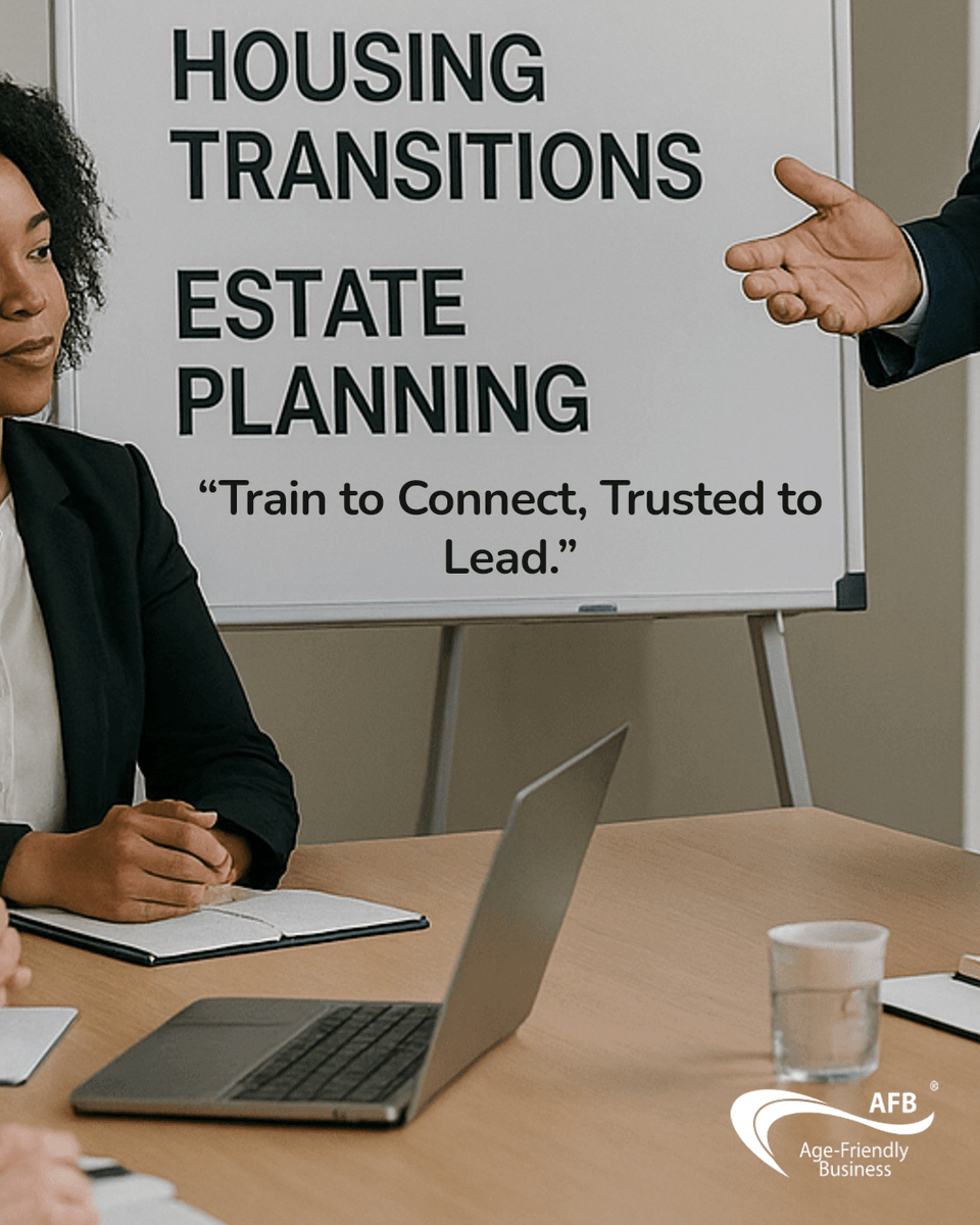 AgeFriendlyBiz's tweet image. Aging clients aren’t complicated.
They’re consistent, loyal, and clear — when you know what to ask and how to listen.
The CPCA® Designation prepares you for the conversations most professionals avoid.
That’s your competitive edge.
AgeFriendlyBusiness.com
#CPCA #ClientReady