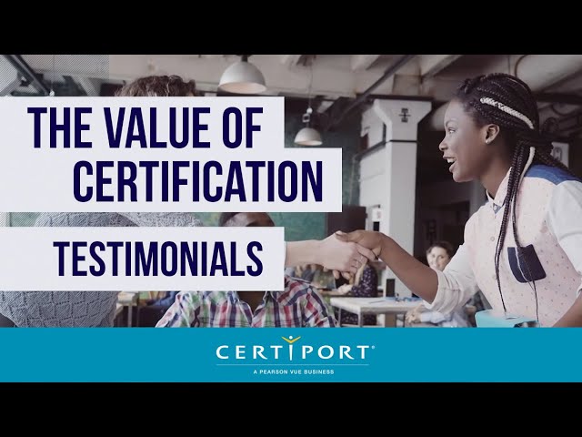 The value of certifications continues to increase as competition for jobs, promotions and academic success increases. See how certified people and certification educators have seen the value of certification in today's marketplace. okt.to/jbmhN8