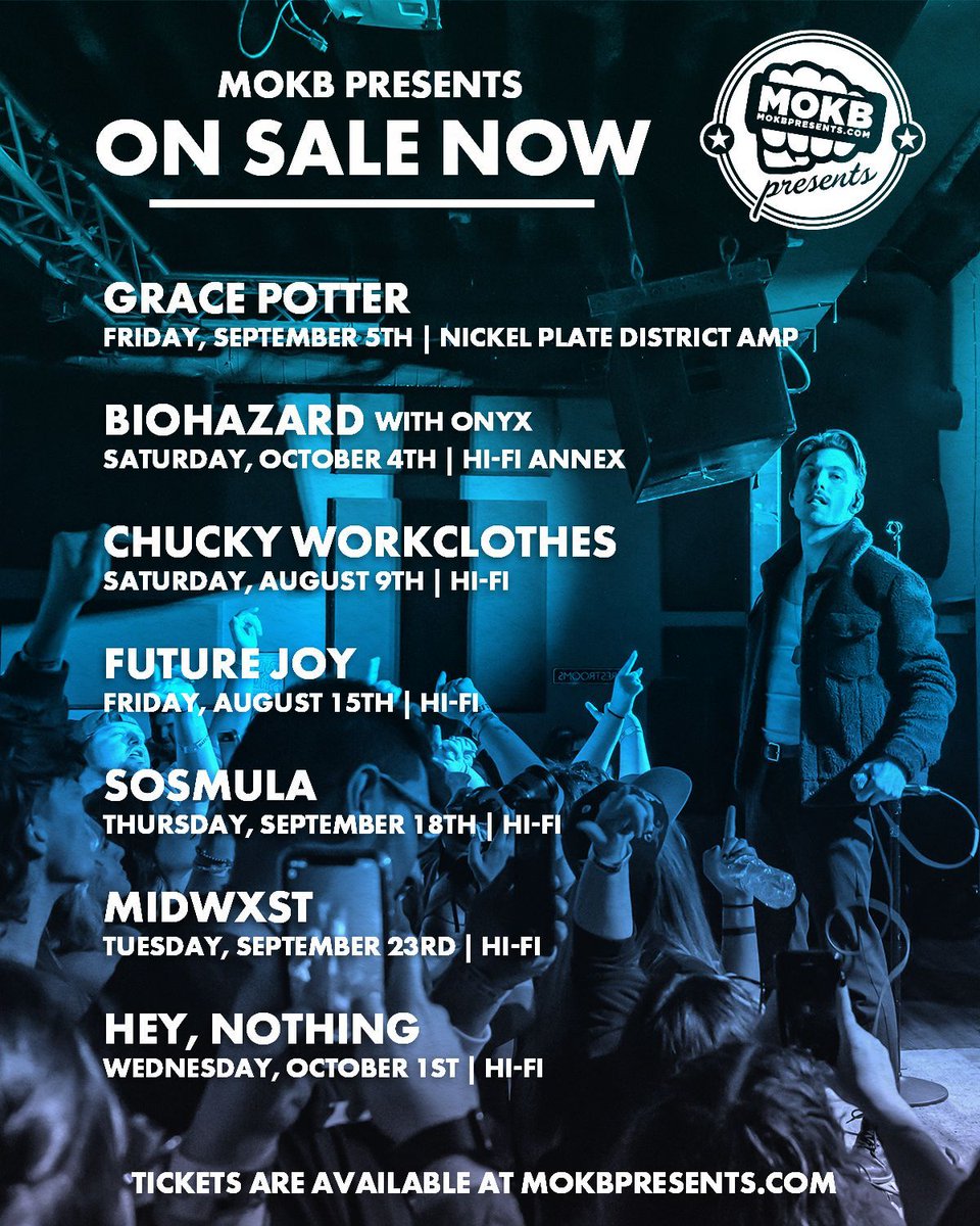 mokbpresents's tweet image. ON SALE NOW 👊 Fresh shows just hit the calendar, grab your tickets now at mokbpresents.com 🎫
📸 @youmakethescene
