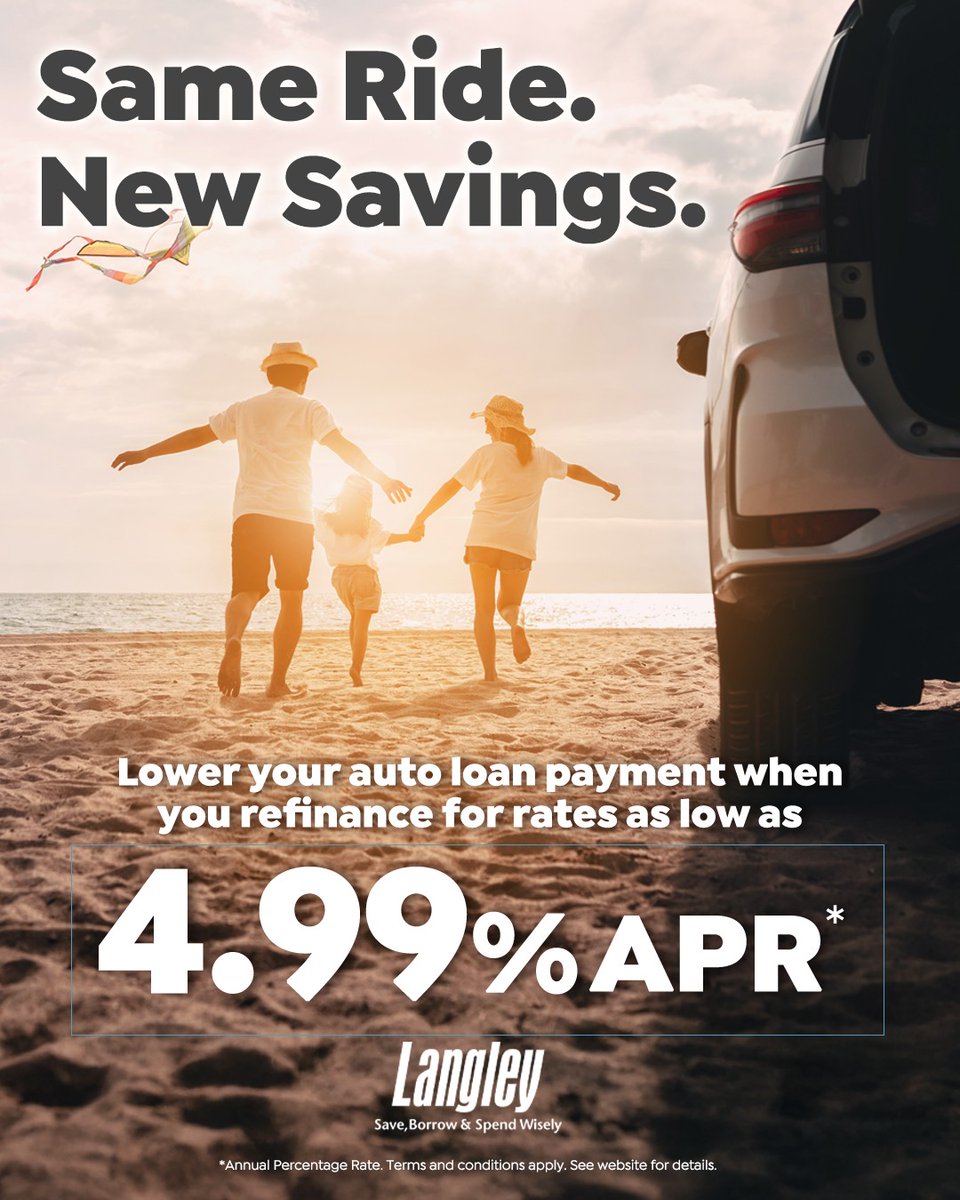 With the money you save on your auto loan by refinancing with our low rates, you can enjoy more peace of mind and fuel your next adventure this summer. Apply now at ow.ly/gzRV50WlOGc