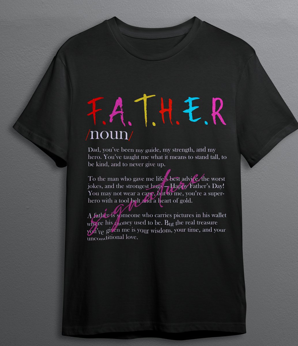 TEEDESIGNSTUDIO's tweet photo. Celebrate the heart of the family with this vibrant Father's Day tee! 💙
Perfect for dads who inspire, support, and love unconditionally.
#FathersDay #DadLife #GiftForDad #FamilyLove #TshirtDesign #FatherDefinition #FatherAppreciation https://t.co/belEFKtm78