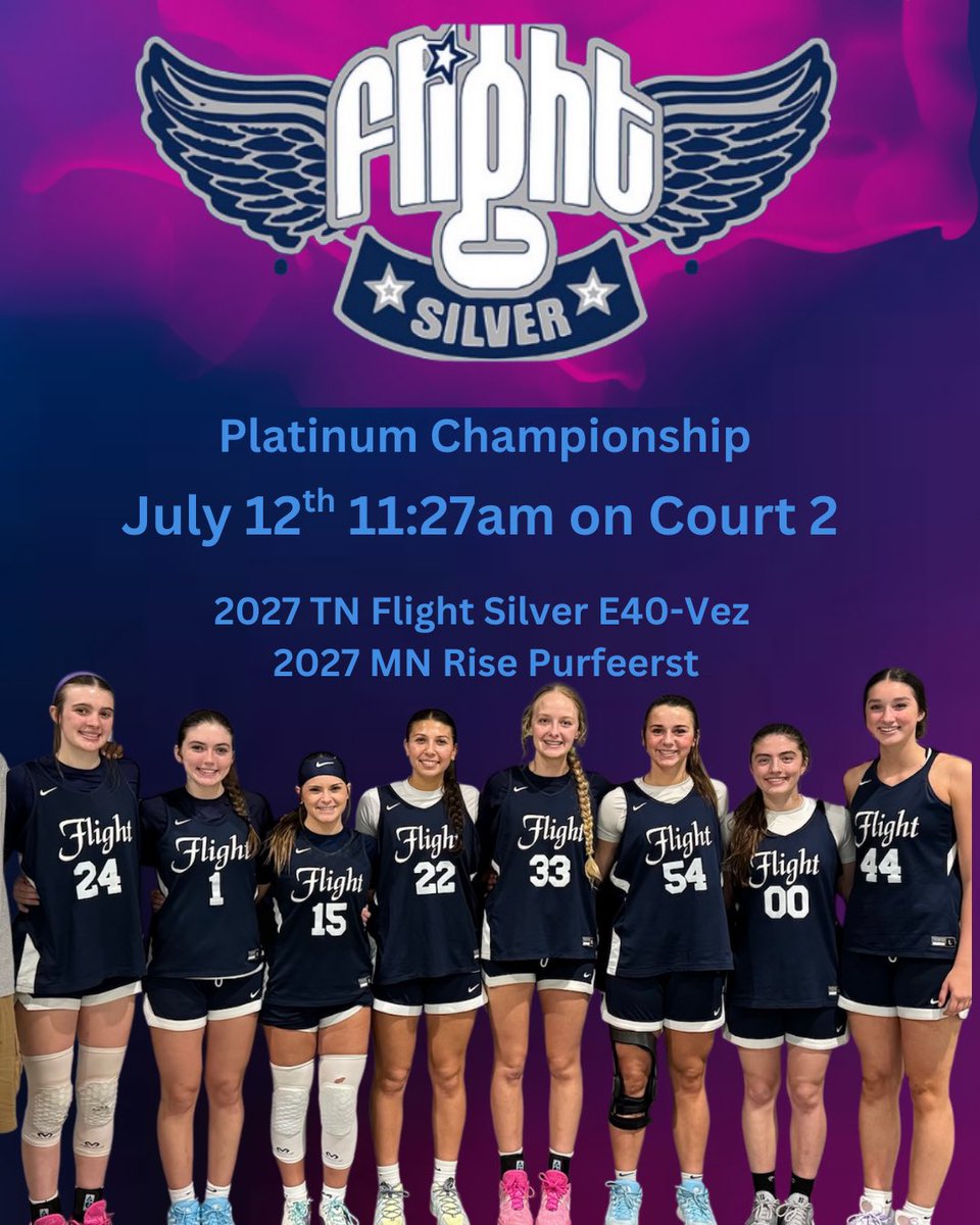 Vez Smith (@coachvez4) on Twitter photo Championship Saturday 🎥🍿 11:20 PULL UP court 2 game 5 in 3 days comes down to mental and adjustments! Take care of your body and use your legs💯‼️
<a href="/TNFlightEYBL/">Tennessee Flight EYBL</a> <a href="/TFNsRun4Roses/">TFN's Run 4 Roses</a> Championship Saturday 🎥🍿 11:20 PULL UP court 2 game 5 in 3 days comes down to mental and adjustments! Take care of your body and use your legs💯‼️
<a href="/TNFlightEYBL/">Tennessee Flight EYBL</a> <a href="/TFNsRun4Roses/">TFN's Run 4 Roses</a>
