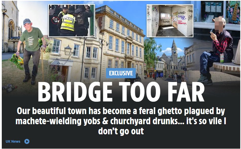 benwrightjourno's tweet image. Another weekend ,another story from the Sun about a town in the UK being run down