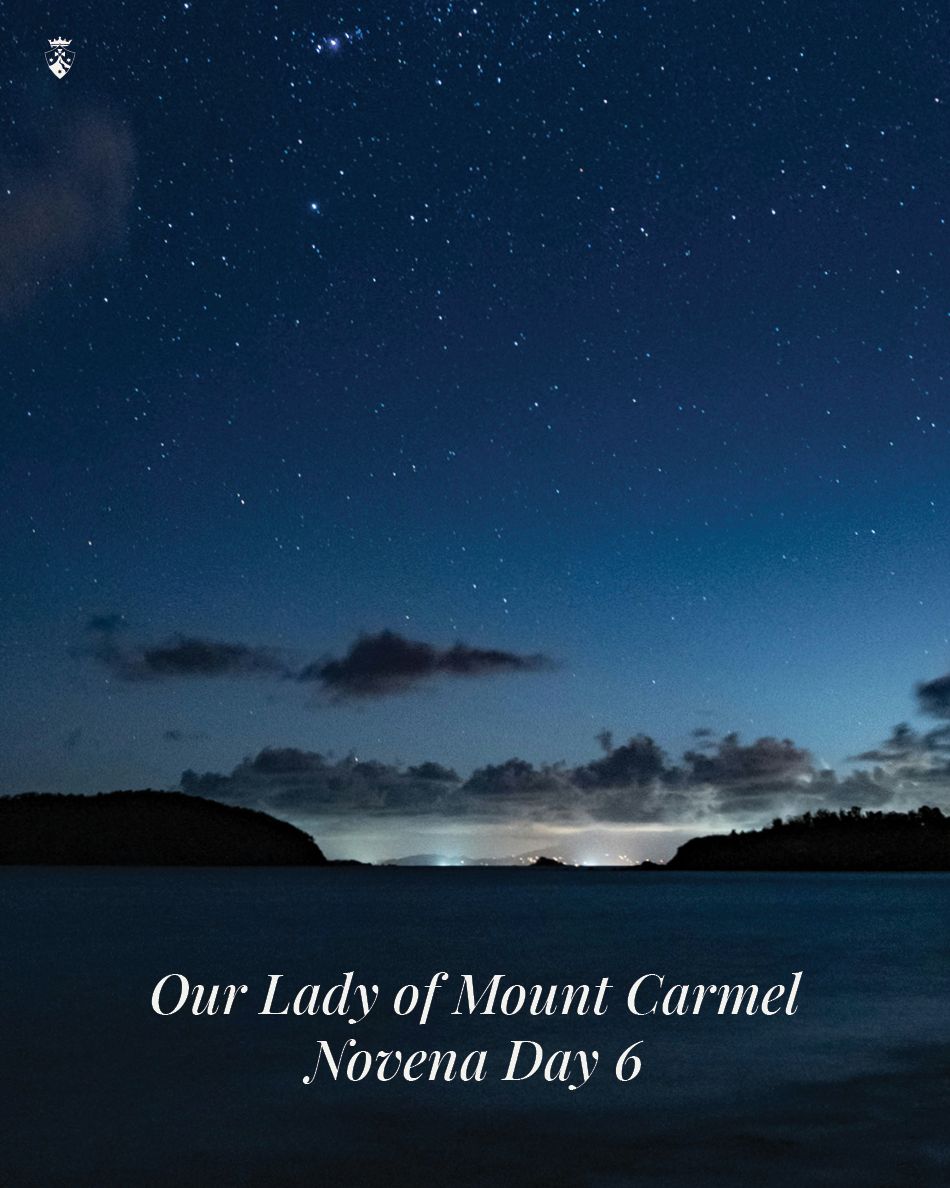 CarmelitesOCD's tweet image. Day 6 in our Novena to Our Lady of Mt. Carmel. She is often called "Star of the Sea" - as a sailor on the sea looks to the stars for guidance, so we can look to our Lady to lead us to Her Son.
buff.ly/0YoJWoq
#Carmelite #Prayer #OurLadyofMtCarmel #linkinbio