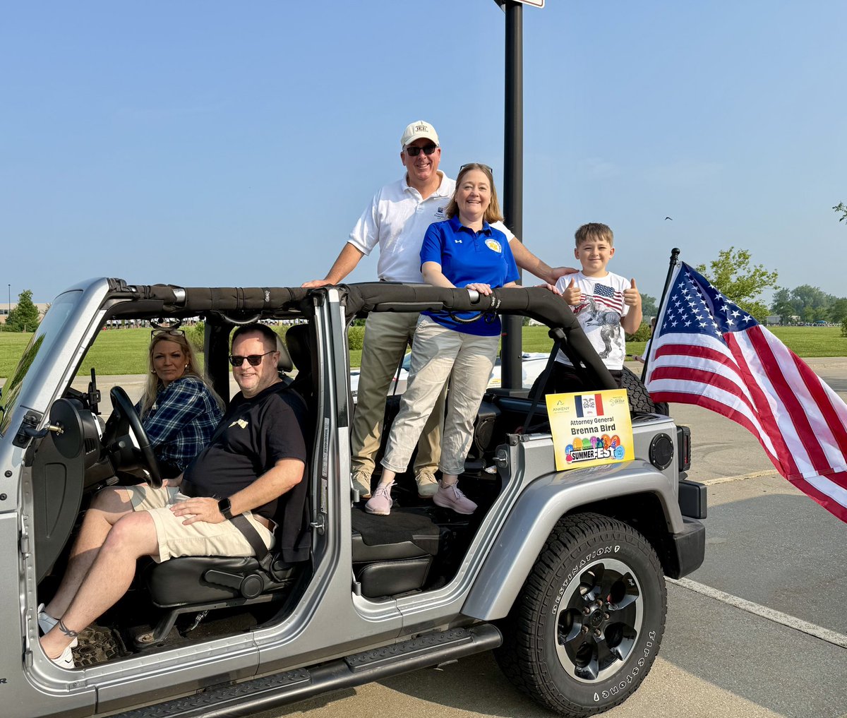 AGIowa's tweet image. Excited to represent my office and the important work we do at the Ankeny Summerfest parade this morning!