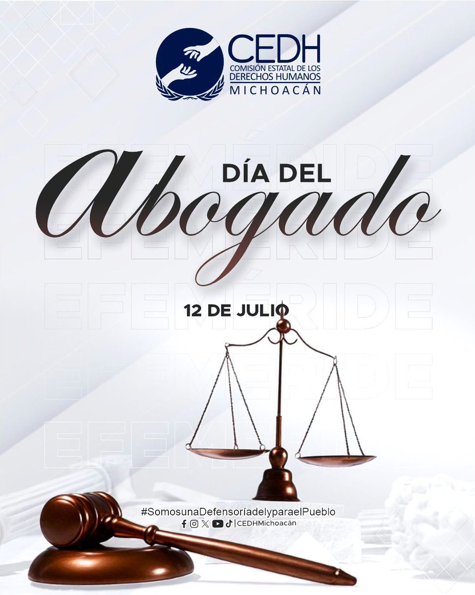 El Día del Abogado se conmemora en México desde hace 65 años, con el objetivo de honrar a quienes con su conocimiento y ética trabajan por la justicia y la paz social, así como para reflexionar sobre los desafíos y responsabilidades que enfrentan en su labor diaria.