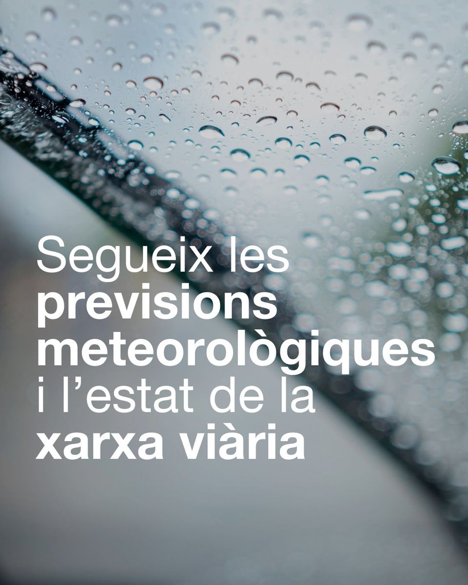 ⚠️Segueix l'evolució del temporal a <a href="/emergenciescat/">Protecció civil</a> 

🔶Estat de la xarxa viària: <a href="/transit/">Trànsit</a> 
🔶Previsions meteorològiques: <a href="/meteocat/">Meteocat</a> 

#AlertaCat #INUNCAT