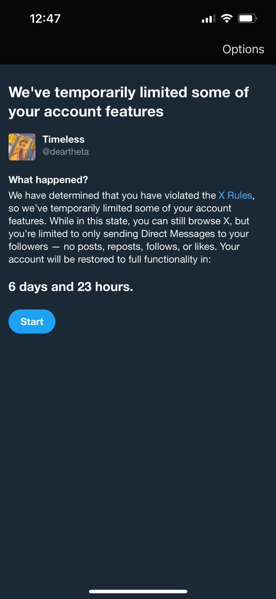DearWes's tweet image. Can’t have anything fun on this god forsaken app 😔