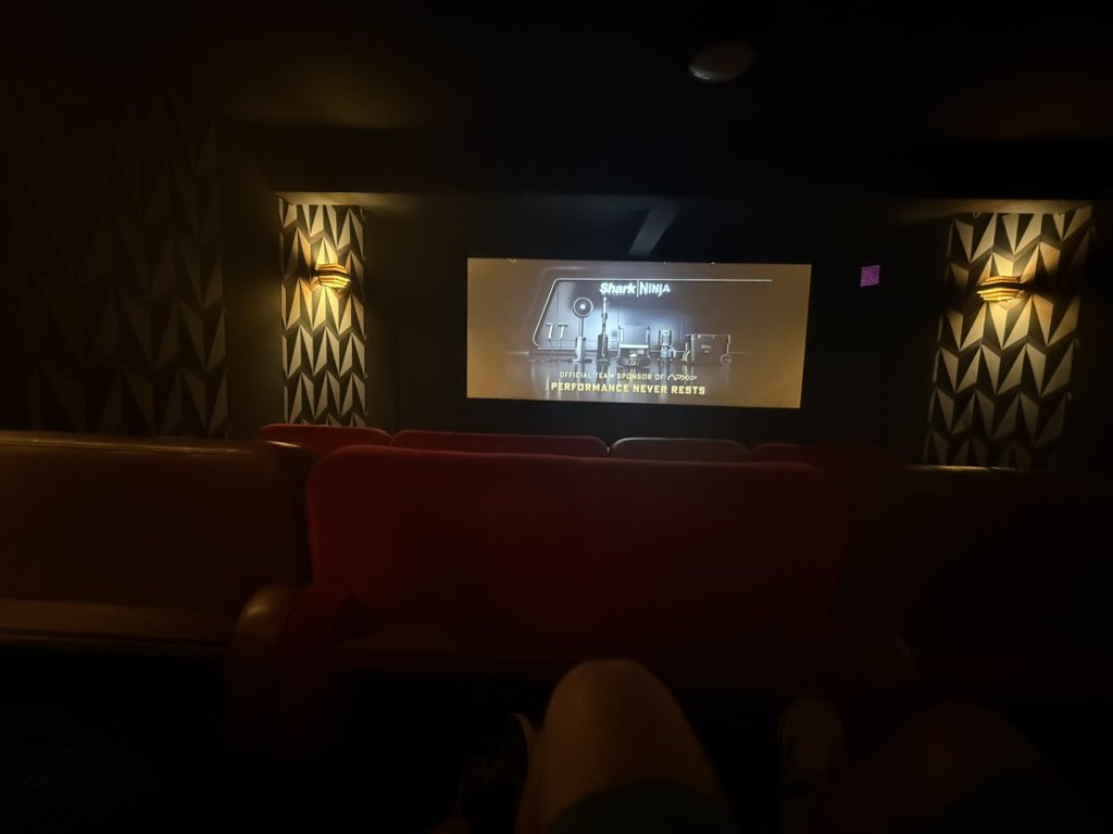Date night! Mini screen in this cinema, only two in here!