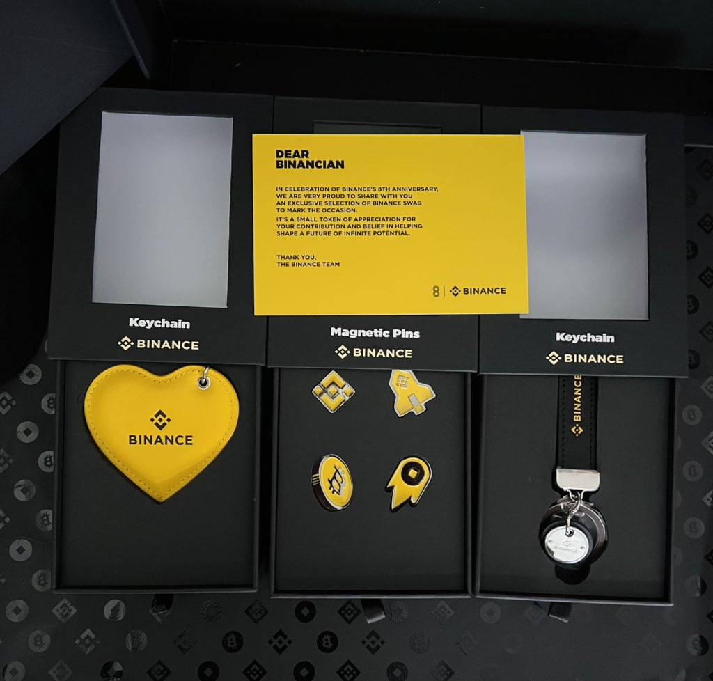 ProCryptoTech's tweet image. Feeling Honored 😇 To Receive This Exclusive 8th Anniversary Swag Box from #Binance 📦🔥
#Binance Isn’t Just An Exchange 🙌 It’s A Movement And I’m Proud To Be Part Of It 💛
Thank You @Binance🔸 & Square Team @blueshirt666 @karin_veri @vianebinance ♥️🤝
Happy 8th Anniversary…