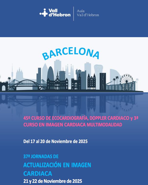 José F. Rodríguez Palomares (@jrodripalomares) on Twitter photo Con enorme ilusión anunciamos la 45º edición de nuestro curso de Imagen Cardiaca del <a href="/cardiologiavh/">Cardiología Vall d'Hebron</a> del <a href="/vallhebron/">Vall d'Hebron</a> que se celebrará en Barcelona del 17 al 22 de Noviembre de 2025. Formación y actualización en imagen cardiaca multimodalidad de la mano de grandes expertos. Con enorme ilusión anunciamos la 45º edición de nuestro curso de Imagen Cardiaca del <a href="/cardiologiavh/">Cardiología Vall d'Hebron</a> del <a href="/vallhebron/">Vall d'Hebron</a> que se celebrará en Barcelona del 17 al 22 de Noviembre de 2025. Formación y actualización en imagen cardiaca multimodalidad de la mano de grandes expertos.