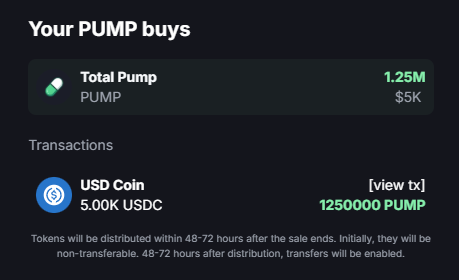 1nftNomad's tweet image. Who all is ready to buy PumpFun $PUMP ICO

token.saIe-pump.fun

Be Prepared, Complete KYC only 30min left

15% supply is for sale at $4B FDV pricing at $0.004/Token

What do you think Will this ICO be profitable after TGE?