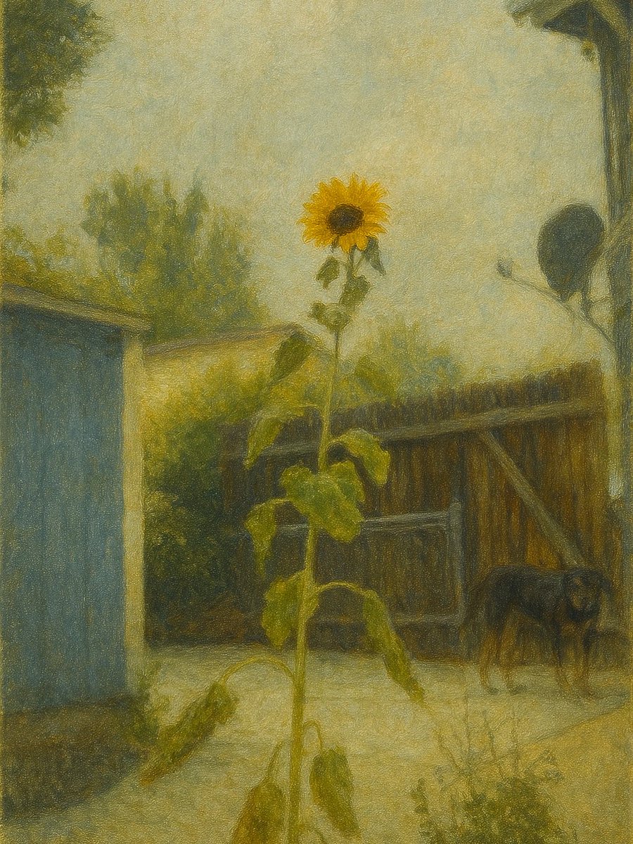 My yard in the summer