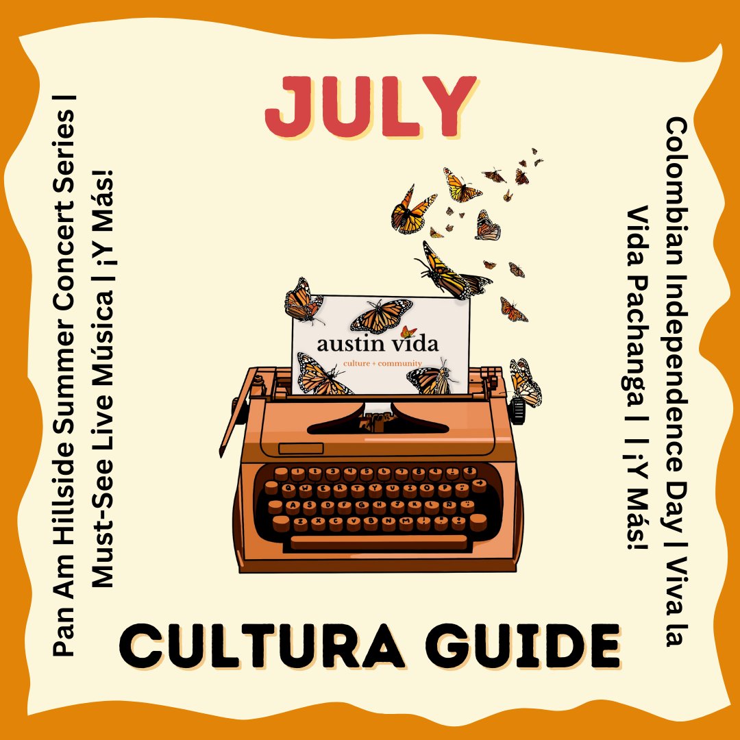 Familia, we’ve got your cultura-filled summer picks. In July's Cultura Guide, you'll find:

🎤 Free familia-friendly concerts
🎨 Lotería art by a local artista
🇨🇴 Colombian Independence Day vibes
✊ Frida Kahlo-inspired celebration 

Get yours free: austinvida.com/newsletter 🧡⁠