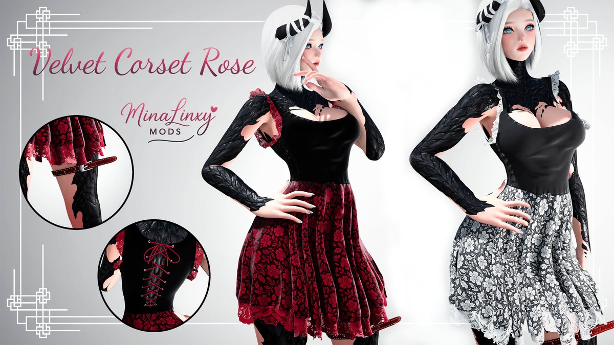 MinaLinxy's tweet image. Another mod from scratch but im horrible at skirt weights ;-; xivmodarchive.com/modid/142098