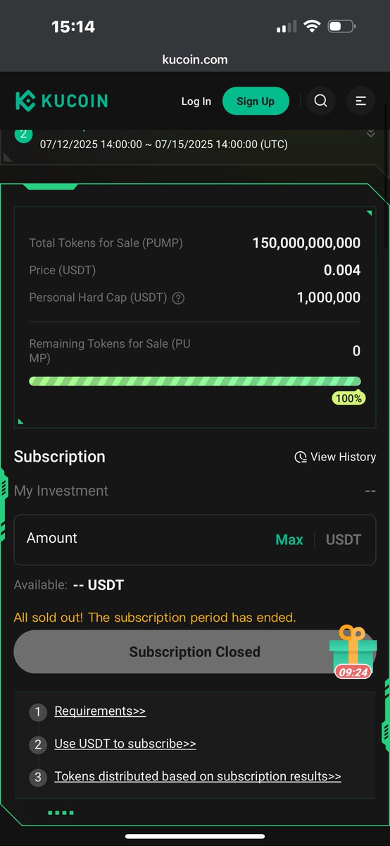 @pumpdotfun Kucoin sold out

This is the craziest thing I’ve seen all my life