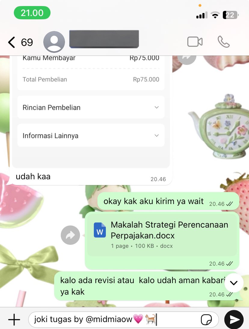 MIDMIAW | JOKI TUGAS ALL SPESS | FSR ON WA! tweet media