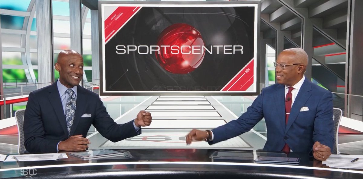 Andy Hall (@andyhallespn) on Twitter photo Nice moment on <a href="/SportsCenter/">SportsCenter</a> at 10a as <a href="/JayHarrisESPN/">Jay Harris</a> is fittingly welcomed back after his successful prostate cancer surgery by <a href="/BCusterTV/">Brian Custer</a> who also had prostate cancer and was a friend and resource to Jay throughout. Nice moment on <a href="/SportsCenter/">SportsCenter</a> at 10a as <a href="/JayHarrisESPN/">Jay Harris</a> is fittingly welcomed back after his successful prostate cancer surgery by <a href="/BCusterTV/">Brian Custer</a> who also had prostate cancer and was a friend and resource to Jay throughout.