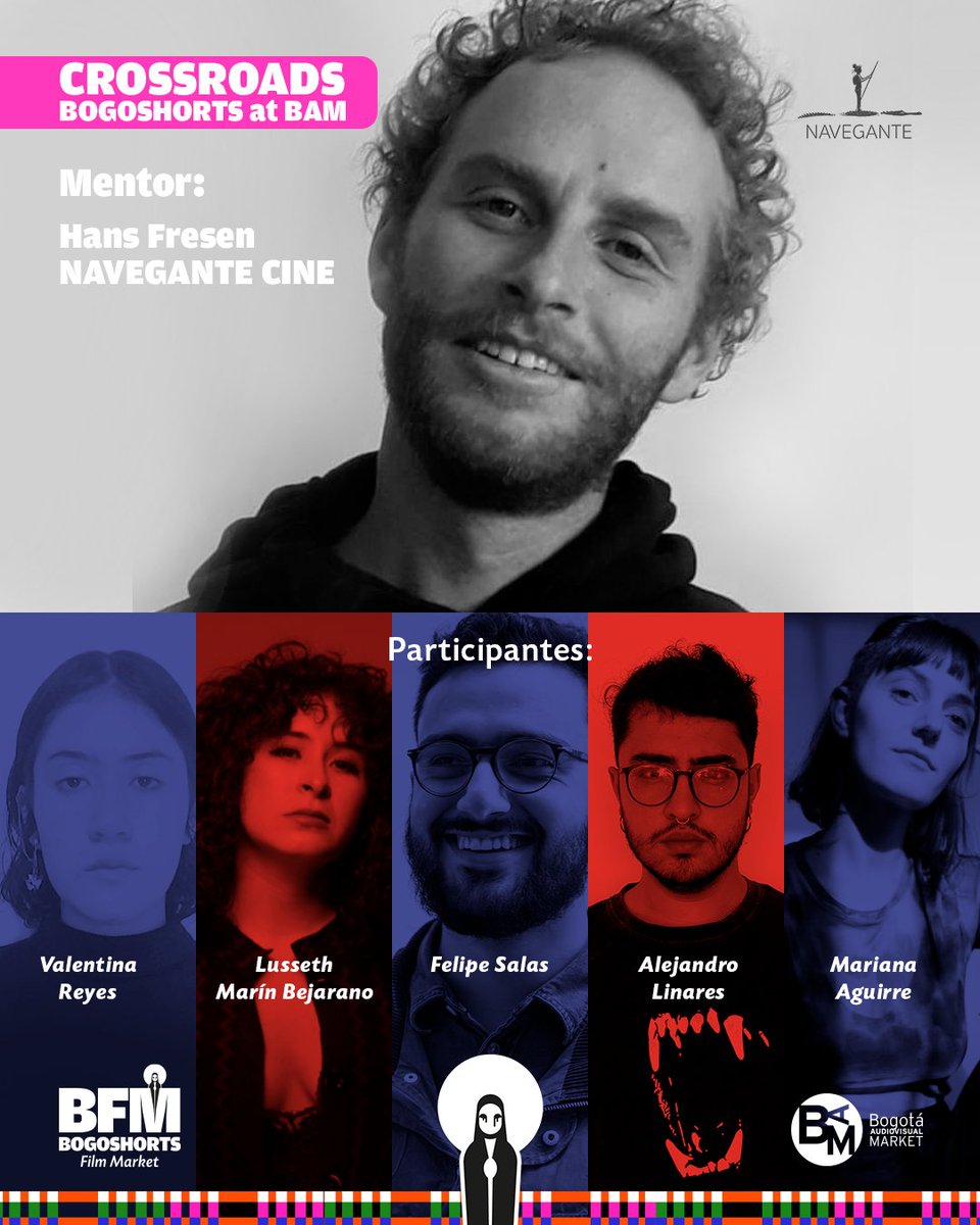 🚧 CROSSROADS | #BOGOSHORTS at <a href="/BAM_Bogota/">Bogotá Audiovisual Market</a> 
Un espacio de encuentro entre el talento emergente y la industria cinematográfica.

🎬 15 jóvenes seleccionados de #BAMMERS y el #BOGOSHORTSFilmMarket vivirán 3 sesiones de mentoría privada con destacadas figuras del sector audiovisual.