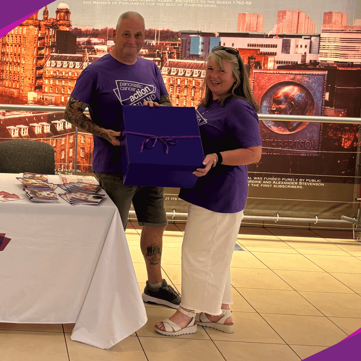 OfficialPCA's tweet image. π Friday saw the launch of our new Purple Boxes at Glasgow Royal Infirmary, care packages for patients preparing for pancreatic cancer surgery.
π Your kindness helps us reach more people. If you're able to give, please visit: panact.org/donate