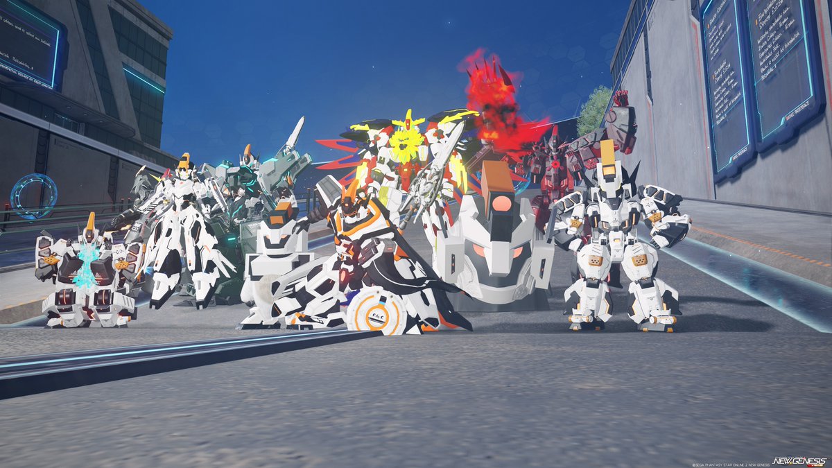 #ブルーダー強化集会 参加してきましたー。思ったよりミニブルーダーコーデがいて良かった( ˘ω˘ )
 #PSO2NGS