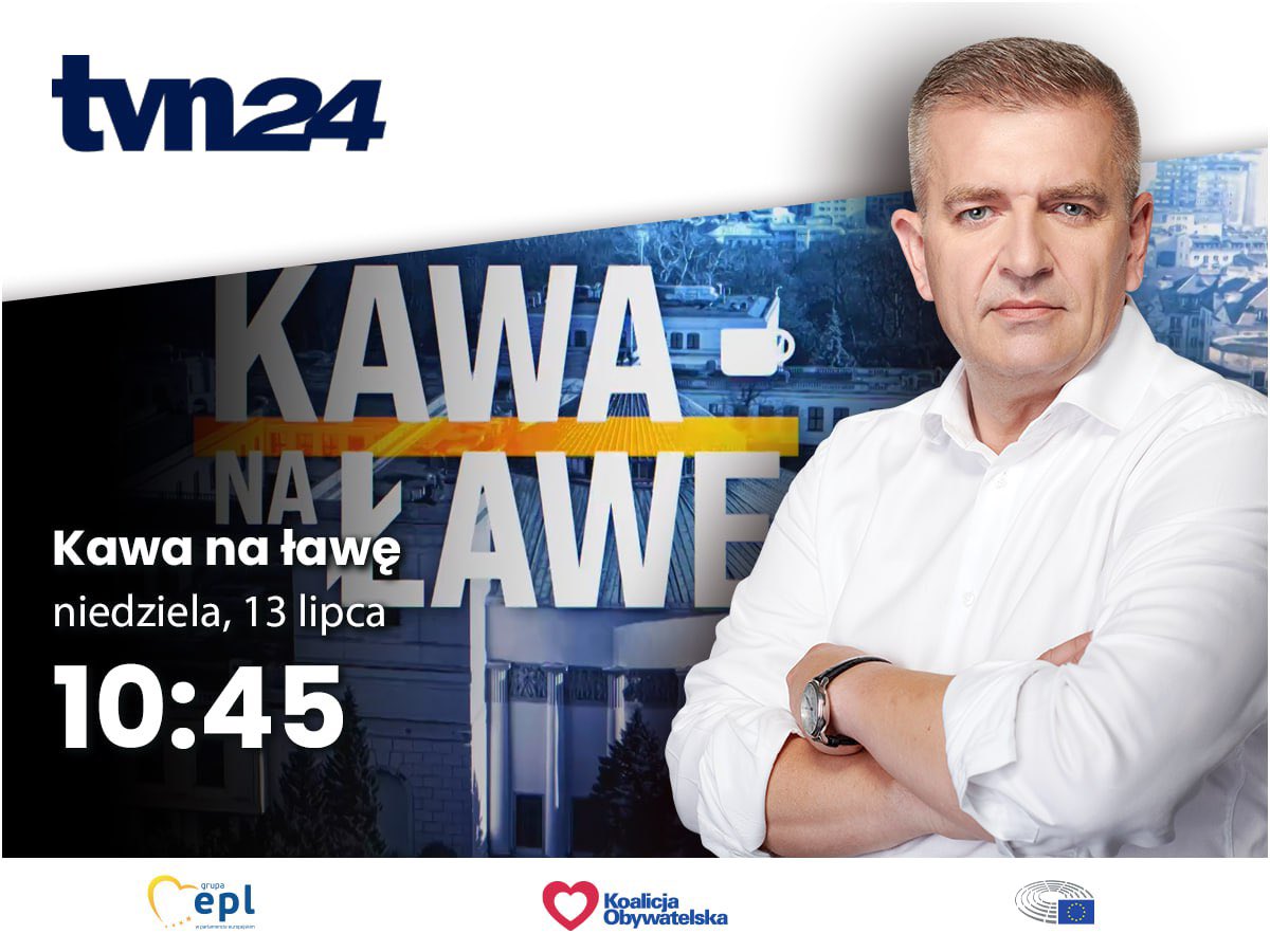 Jutro (niedziela) zapraszam o godz. 10.45 w <a href="/tvn24kawa/">Kawa na ławę ☕️</a> w <a href="/tvn24/">tvn24</a> 
Zapraszam!