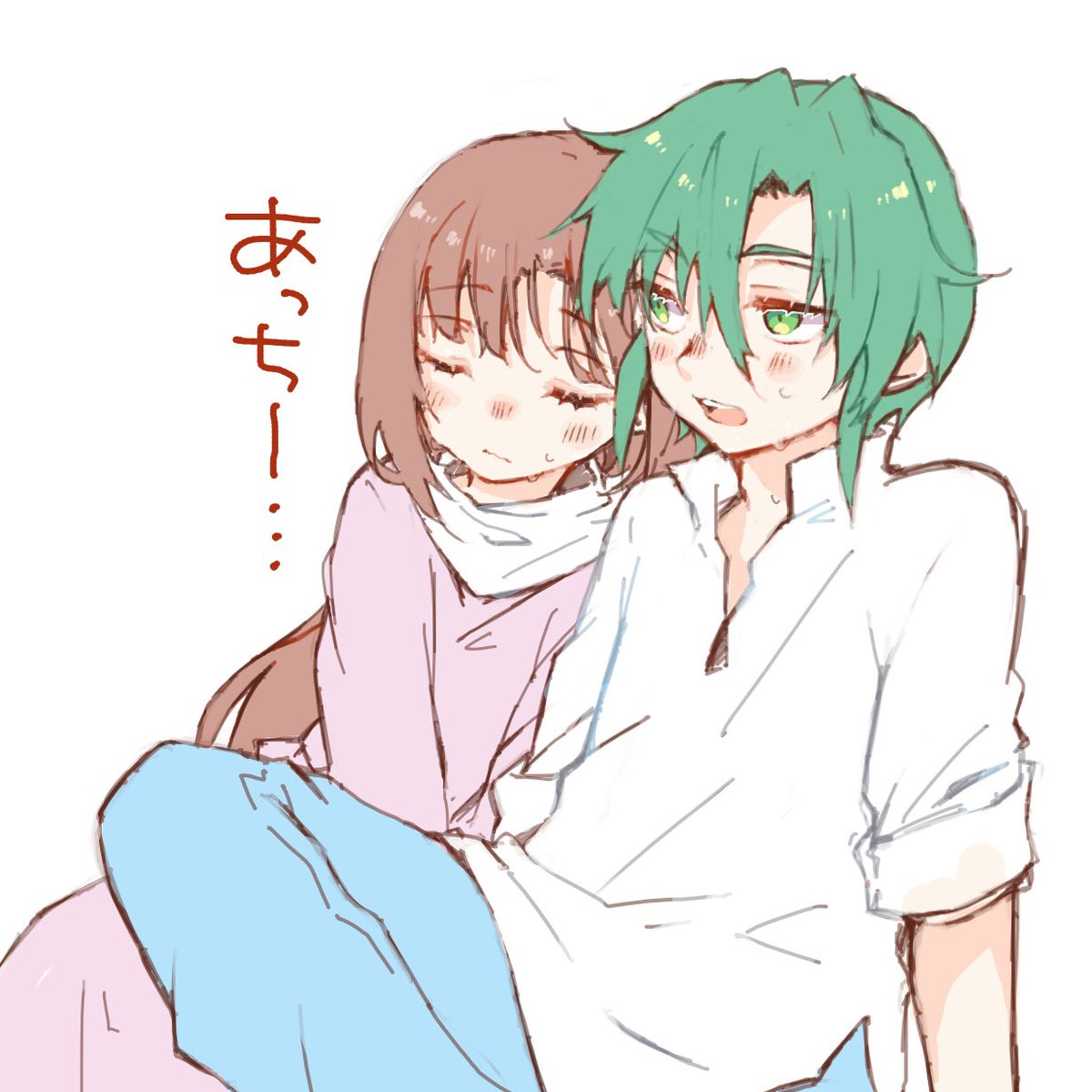 日々暑くてぶっ倒れそうですね。。。っていうガロティファ落書き。